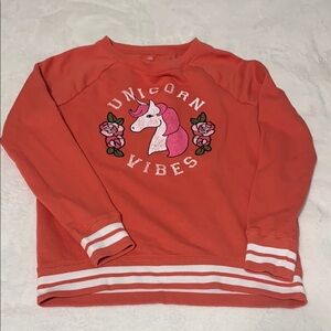 SO Peach/soft pink Sweatshirt with White Stripe Detailing